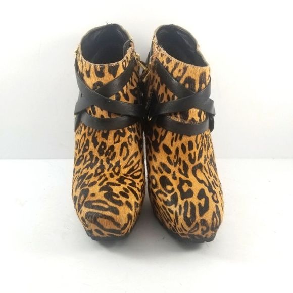 Guess Igoraly Leopard Stiletto Ankle Boots Size 7M. S719 - Picture 2 of 7